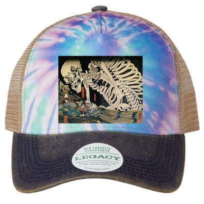 Takiyasha The Witch And The Skeleton Spectre By Utagawa Kuniyoshi Legacy Tie Dye Trucker Hat