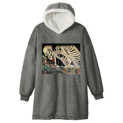 Takiyasha The Witch And The Skeleton Spectre By Utagawa Kuniyoshi Hooded Wearable Blanket