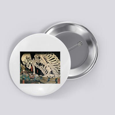 Takiyasha The Witch And The Skeleton Spectre By Utagawa Kuniyoshi Button