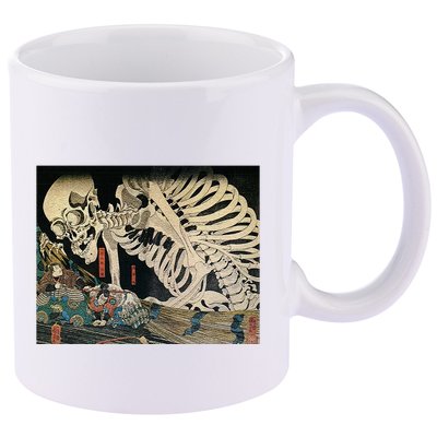 Takiyasha The Witch And The Skeleton Spectre By Utagawa Kuniyoshi 11oz C Handle Ceramic Mug