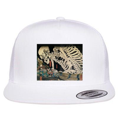 Takiyasha The Witch And The Skeleton Spectre By Utagawa Kuniyoshi Flatbill Hat