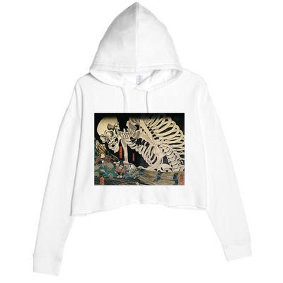 Takiyasha The Witch And The Skeleton Spectre By Utagawa Kuniyoshi Crop Fleece Hoodie