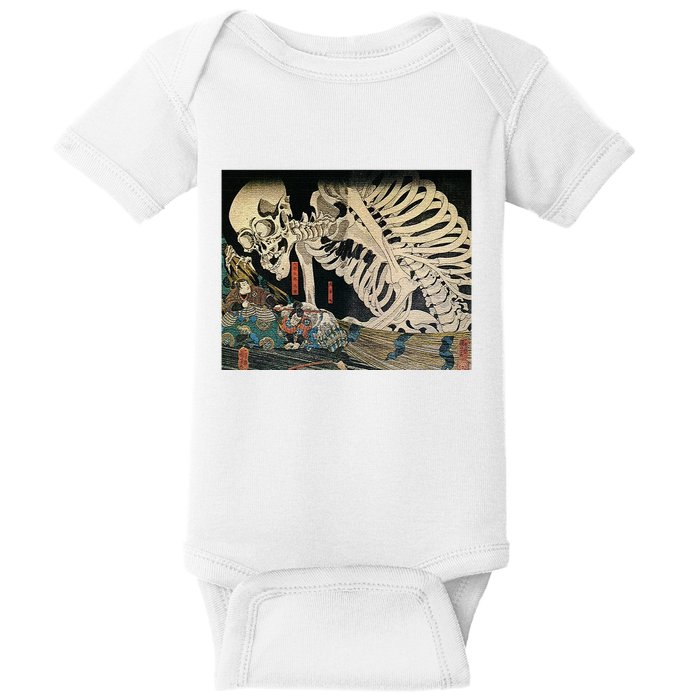 Takiyasha The Witch And The Skeleton Spectre By Utagawa Kuniyoshi Baby Bodysuit
