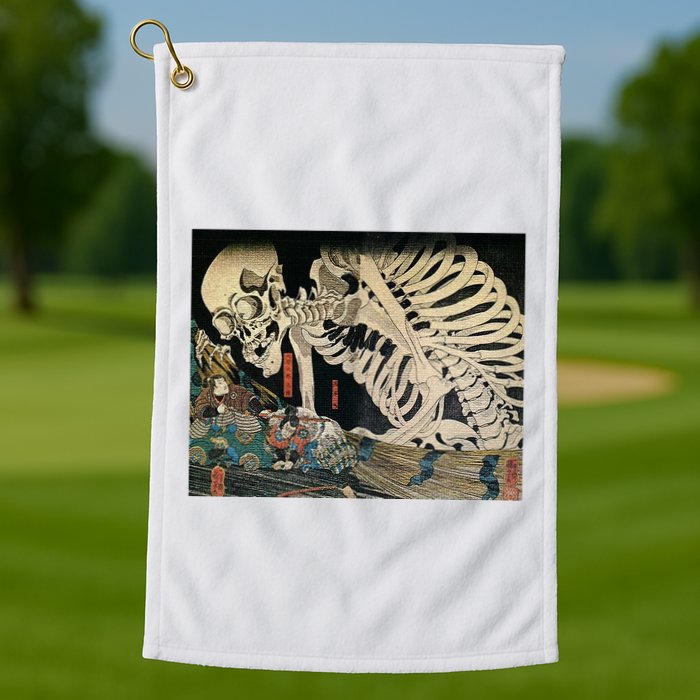 Takiyasha The Witch And The Skeleton Spectre By Utagawa Kuniyoshi Golf Towel
