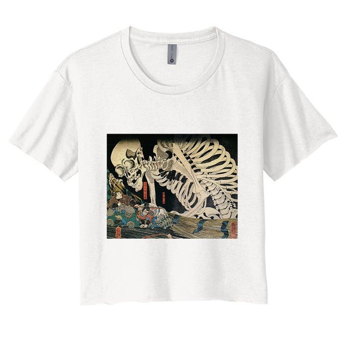 Takiyasha The Witch And The Skeleton Spectre By Utagawa Kuniyoshi Crop Top