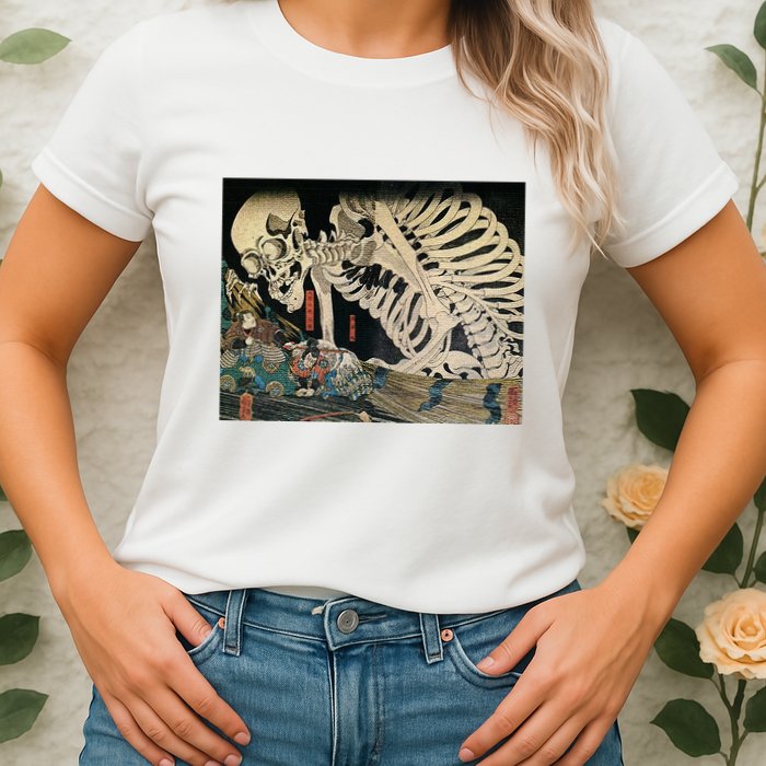 Takiyasha The Witch And The Skeleton Spectre By Utagawa Kuniyoshi Womens T-Shirt