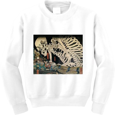 Takiyasha The Witch And The Skeleton Spectre By Utagawa Kuniyoshi Kids Sweatshirt