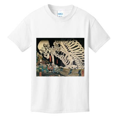 Takiyasha The Witch And The Skeleton Spectre By Utagawa Kuniyoshi Kids T-Shirt