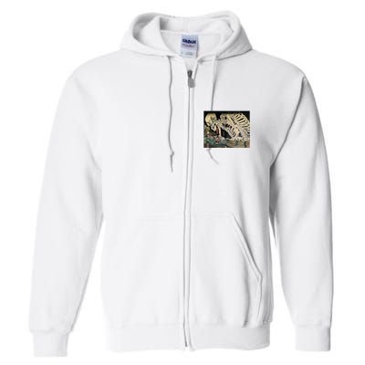 Takiyasha The Witch And The Skeleton Spectre By Utagawa Kuniyoshi Full Zip Hoodie