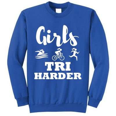 Triathlon Triathlete Wife Mom Funny Gift Sweatshirt