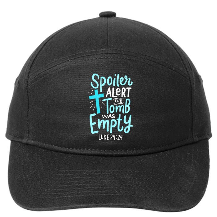 The Tomb Was Empty Luke 24:24 7-Panel Snapback Hat