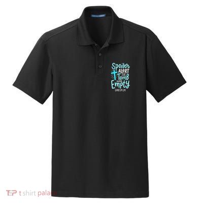 The Tomb Was Empty Luke 24:24 Dry Zone Grid Polo