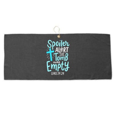 The Tomb Was Empty Luke 24:24 Large Microfiber Waffle Golf Towel