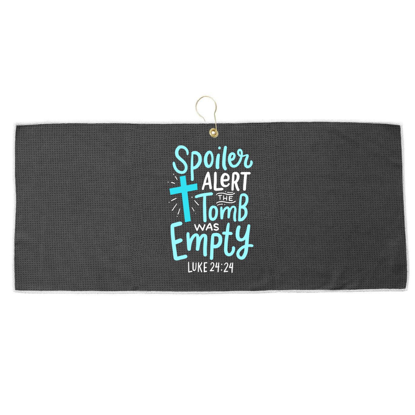 The Tomb Was Empty Luke 24:24 Large Microfiber Waffle Golf Towel