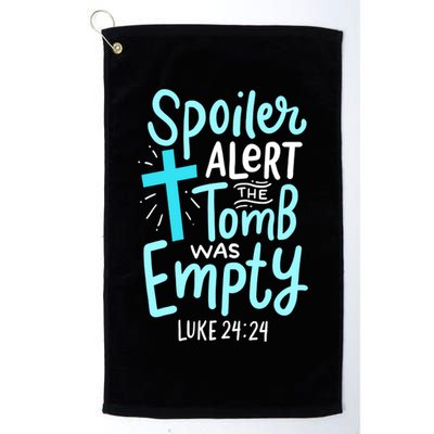 The Tomb Was Empty Luke 24:24 Golf Towel