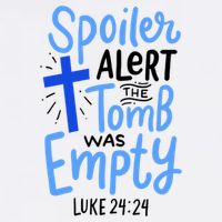 The Tomb Was Empty Luke 24:24 Garment-Dyed Sweatshirt