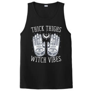 Thick Thighs Witch Vibes Halloween Gift PosiCharge Competitor Tank