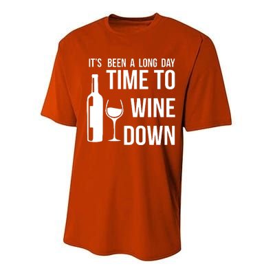 Time To Wine Down Performance Sprint T-Shirt