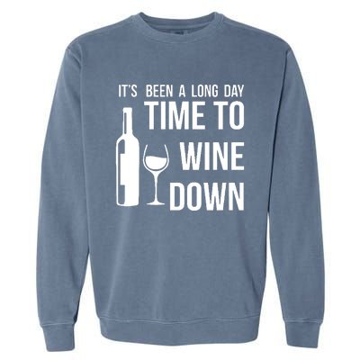 Time To Wine Down Garment-Dyed Sweatshirt