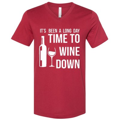 Time To Wine Down V-Neck T-Shirt