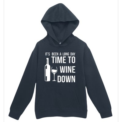 Time To Wine Down Urban Pullover Hoodie