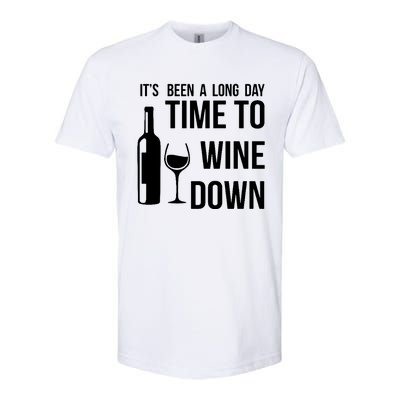 Time To Wine Down Softstyle CVC T-Shirt