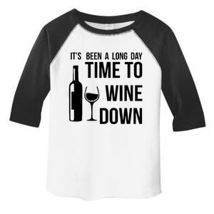 Time To Wine Down Toddler Fine Jersey T-Shirt