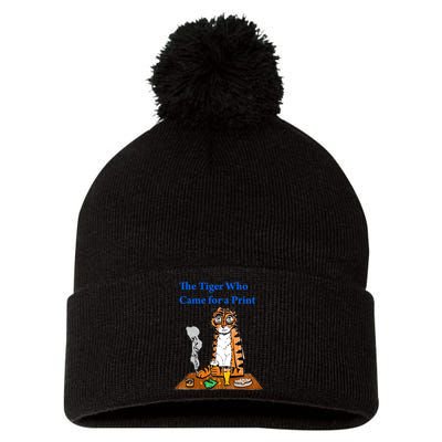 The Tiger Who Came For A Pint Pom Pom 12in Knit Beanie