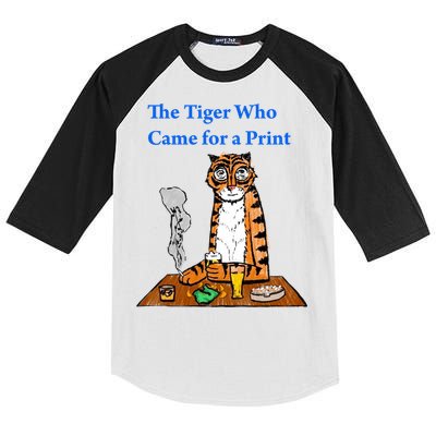 The Tiger Who Came For A Pint Kids Colorblock Raglan Jersey