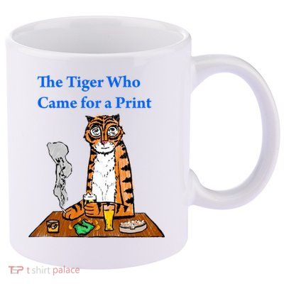 The Tiger Who Came For A Pint 11oz C Handle Ceramic Mug