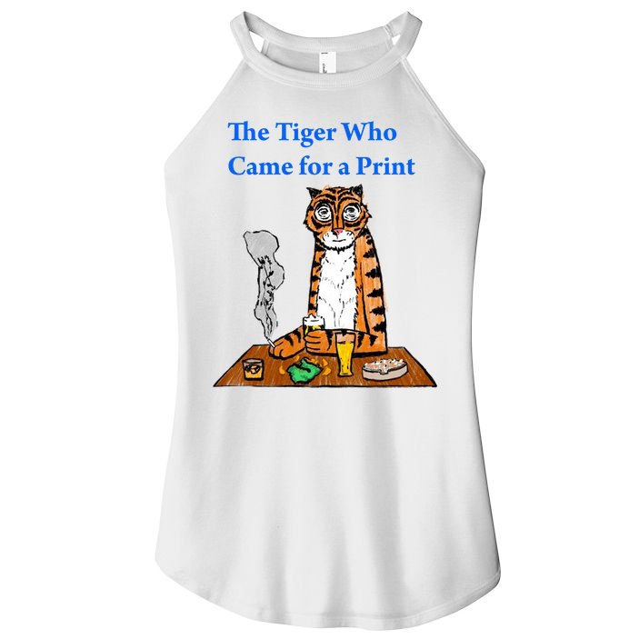 The Tiger Who Came For A Pint Women's Perfect Tri Rocker Tank
