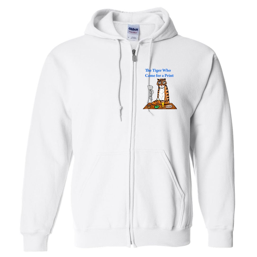 The Tiger Who Came For A Pint Full Zip Hoodie