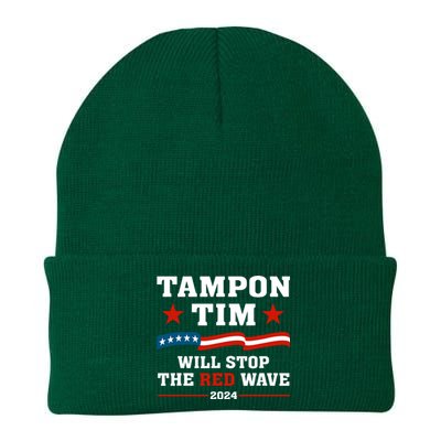 Tampon Tim Will Stop The Red Wave Knit Cap Winter Beanie