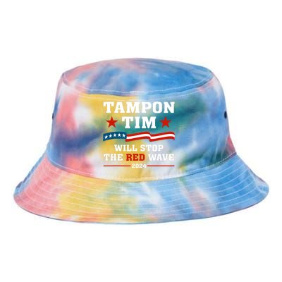 Tampon Tim Will Stop The Red Wave Tie Dye Newport Bucket Hat