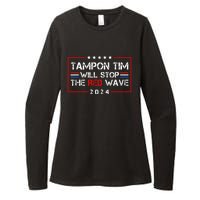 Tampon Tim Will Stop The Red Wave Womens CVC Long Sleeve Shirt