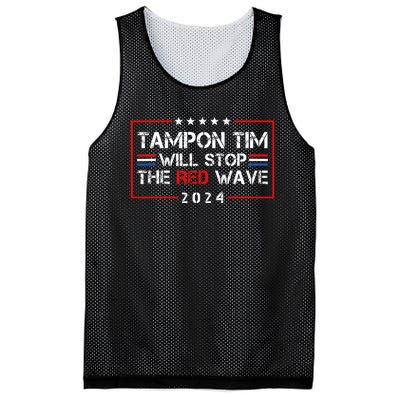 Tampon Tim Will Stop The Red Wave Mesh Reversible Basketball Jersey Tank