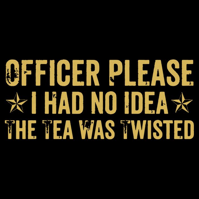 The Tea Was Twisted Quote Cooling Performance Crew T-Shirt