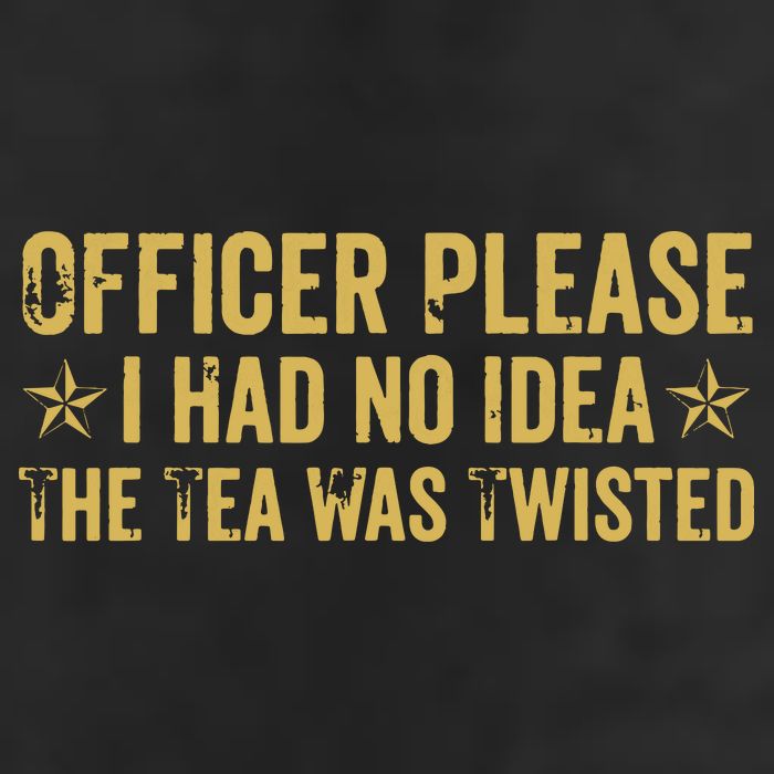 The Tea Was Twisted Quote 25L Jumbo Tote