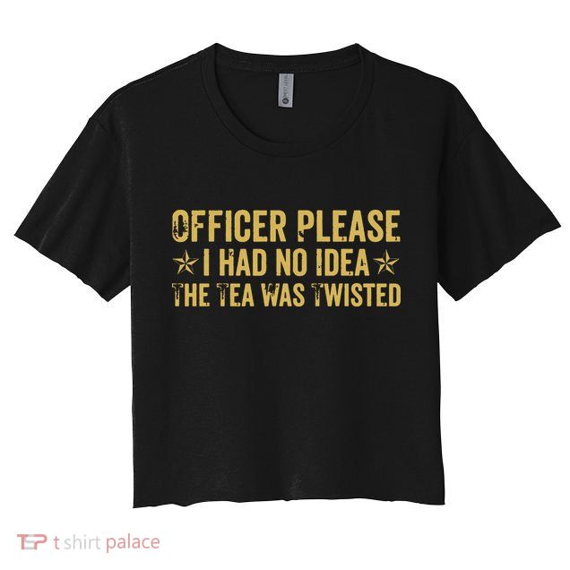 The Tea Was Twisted Quote Crop Top