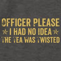The Tea Was Twisted Quote Vector Backpack