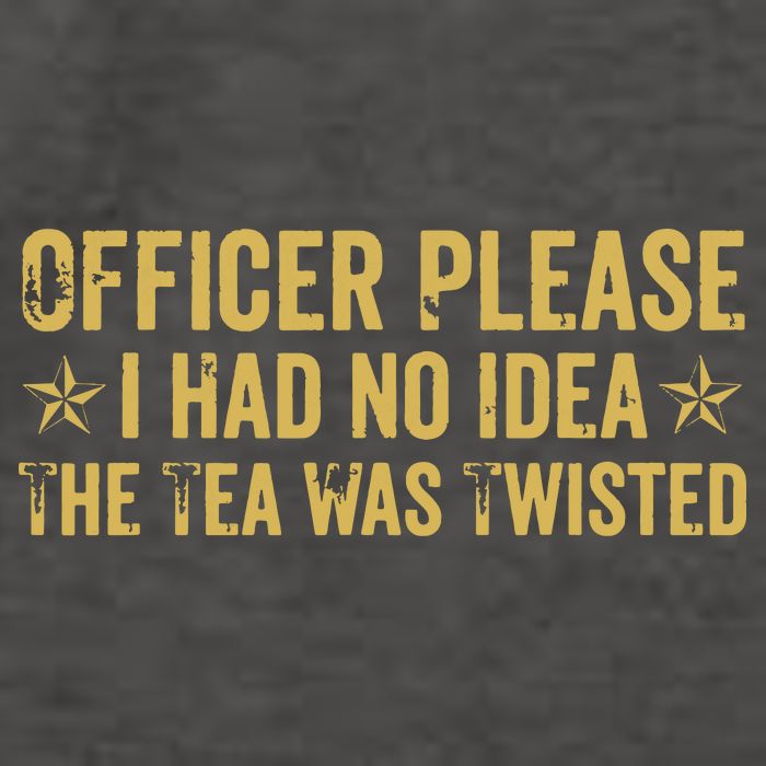 The Tea Was Twisted Quote Vector Backpack