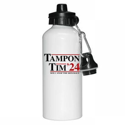 Tampon Tim Will Stop The Red Wave Aluminum Water Bottle