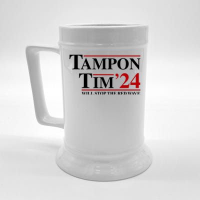 Tampon Tim Will Stop The Red Wave Beer Stein