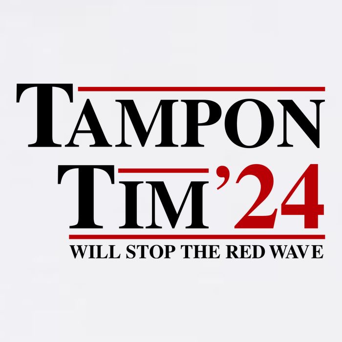 Tampon Tim Will Stop The Red Wave Flat Bill Trucker Hat