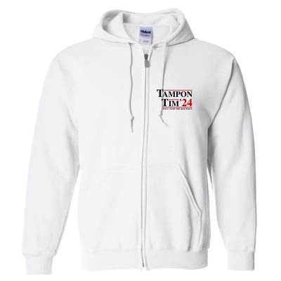 Tampon Tim Will Stop The Red Wave Full Zip Hoodie