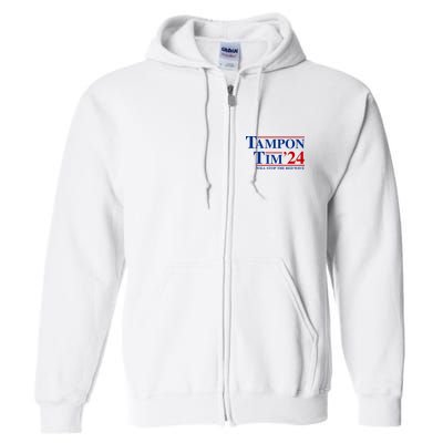 Tampon Tim Will Stop The Red Wave Full Zip Hoodie