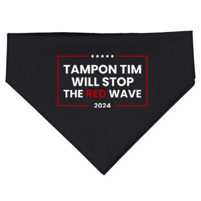 Tampon Tim Will Stop The Red Wave USA-Made Doggie Bandana