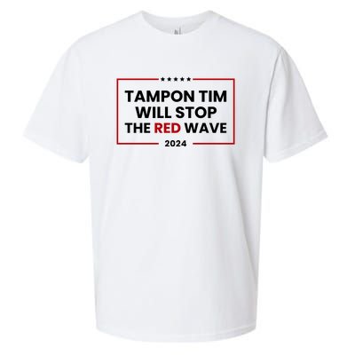 Tampon Tim Will Stop The Red Wave Sueded Cloud Jersey T-Shirt