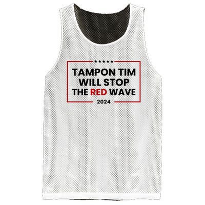 Tampon Tim Will Stop The Red Wave Mesh Reversible Basketball Jersey Tank