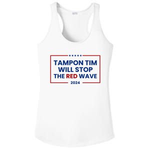 Tampon Tim Will Stop The Red Wave Ladies PosiCharge Competitor Racerback Tank